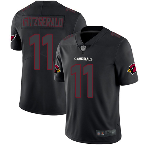 Arizona Cardinals Limited Black Men Larry Fitzgerald Jersey NFL Football 11 Rush Impact